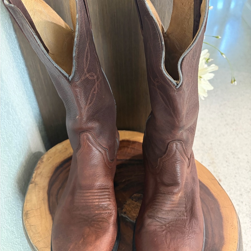 ACME Rustic Brown Leather Boots
